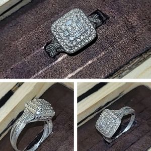 Keepsakes Genuine Diamond .925 Engagement Ring